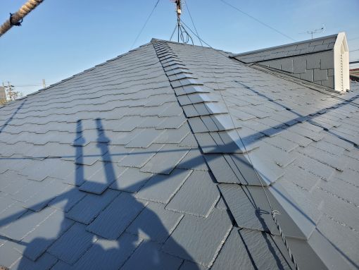 20250409 大府市 野竹邸 屋根施工後 (4)R施工後