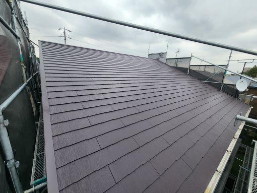 20251007 大府市 石原邸 屋根上塗り後R施工後