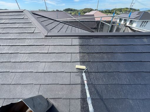20250922 東海市 冨本邸 屋根下塗りR施工前